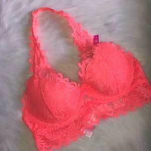 Lace Bralette lightly lined PINK Victoria Seceret